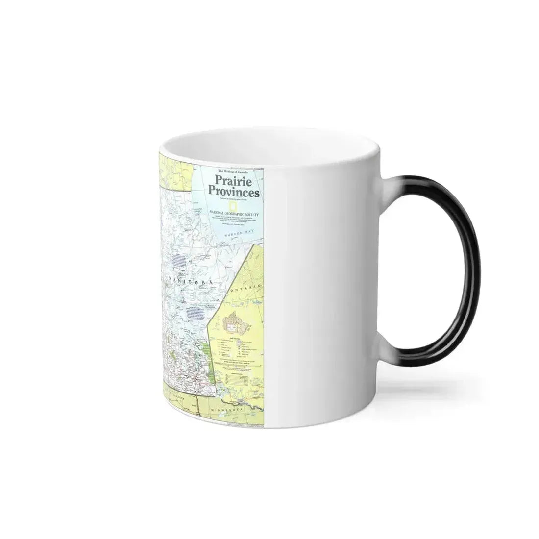 Canada - Prairie Provinces 1 (1995) (Map) Color Changing Mug 11oz - Go Mug Yourself