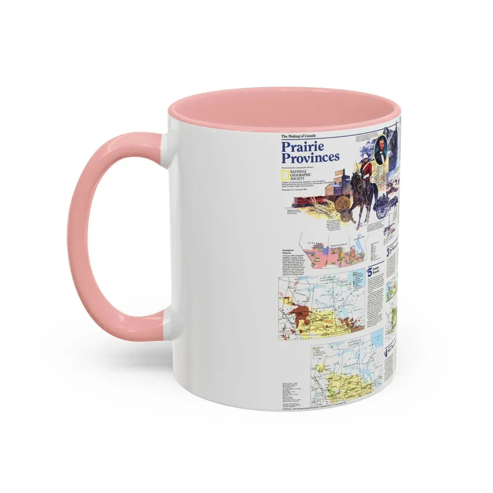 Canada - Prairie Provinces 2 (1995) (Map) Accent Coffee Mug - Go Mug Yourself