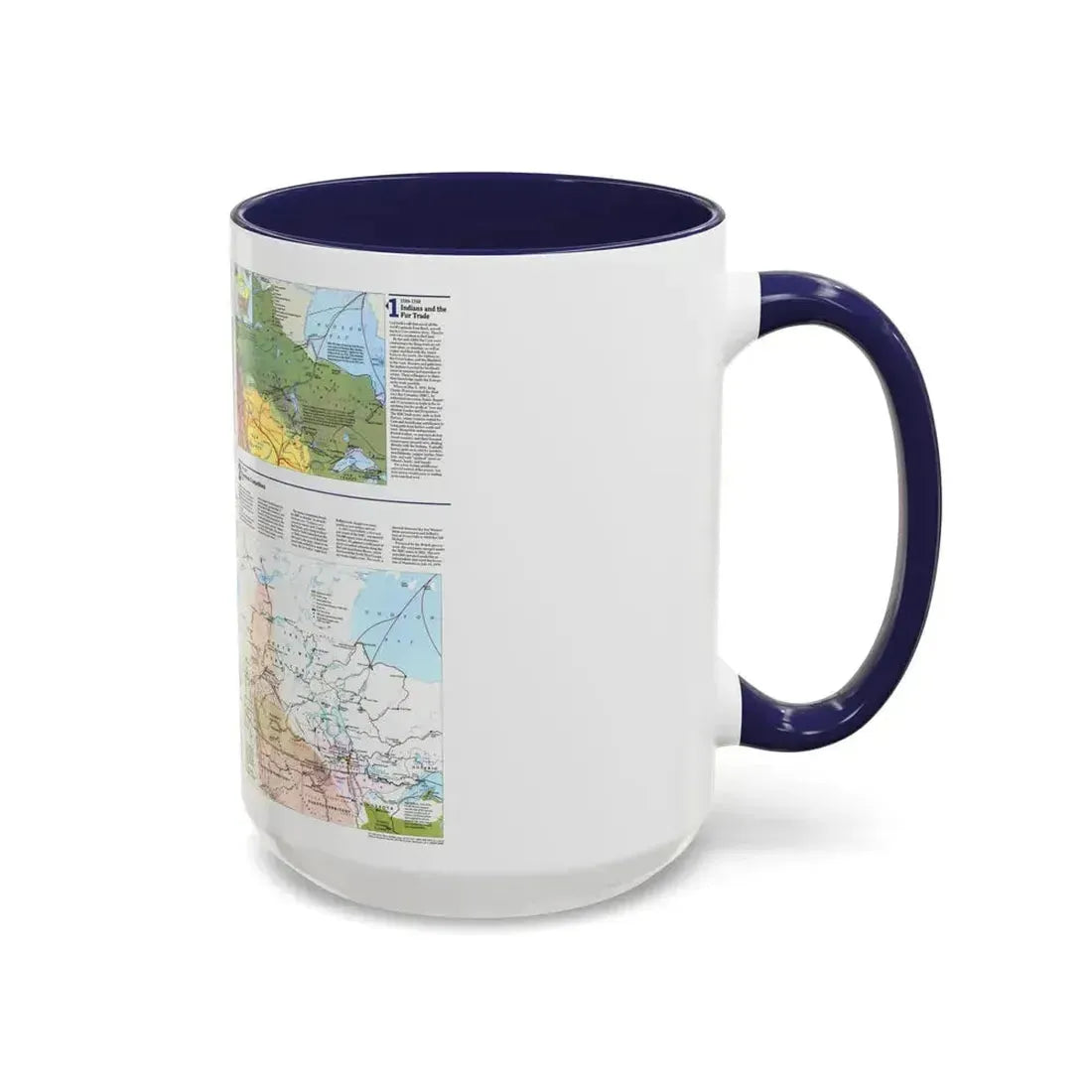 Canada - Prairie Provinces 2 (1995) (Map) Accent Coffee Mug - Go Mug Yourself