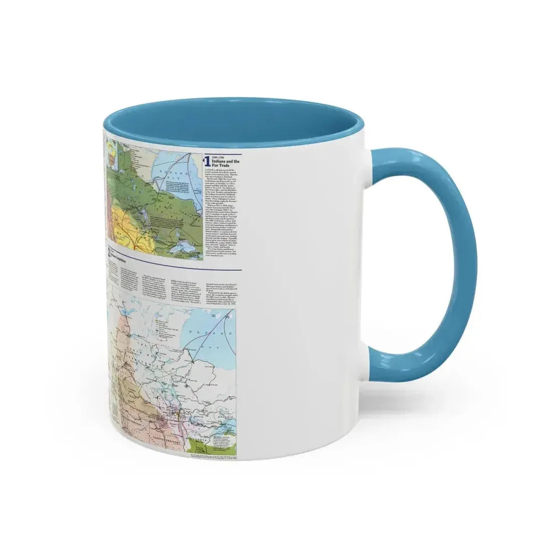 Canada - Prairie Provinces 2 (1995) (Map) Accent Coffee Mug - Go Mug Yourself