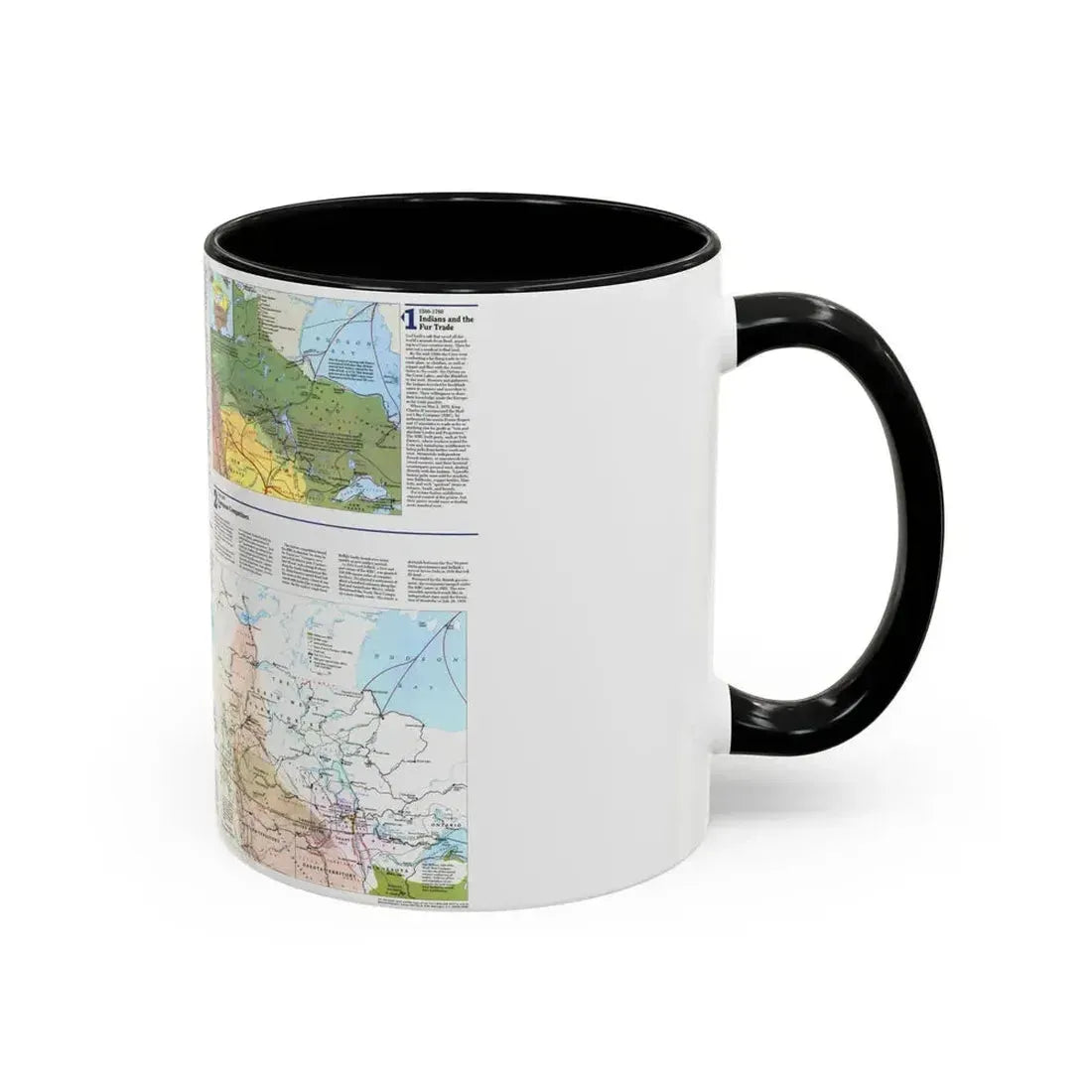 Canada - Prairie Provinces 2 (1995) (Map) Accent Coffee Mug - Go Mug Yourself