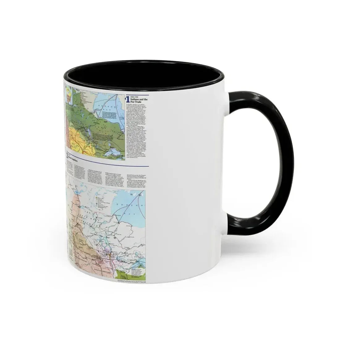 Canada - Prairie Provinces 2 (1995) (Map) Accent Coffee Mug - Go Mug Yourself