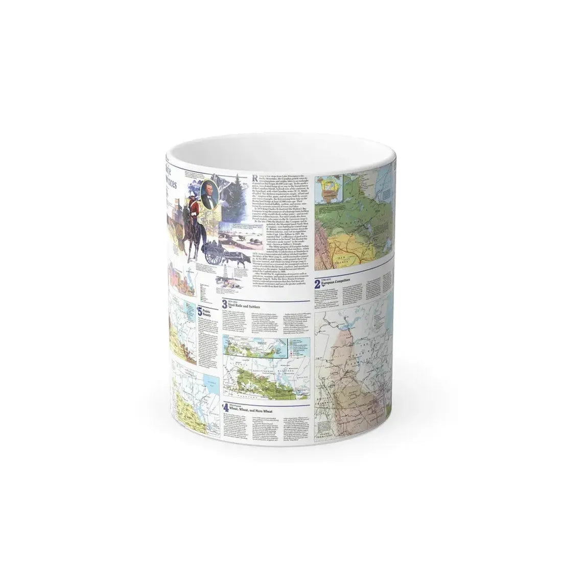 Canada - Prairie Provinces 2 (1995) (Map) Color Changing Mug 11oz Default Title 11oz - Go Mug Yourself