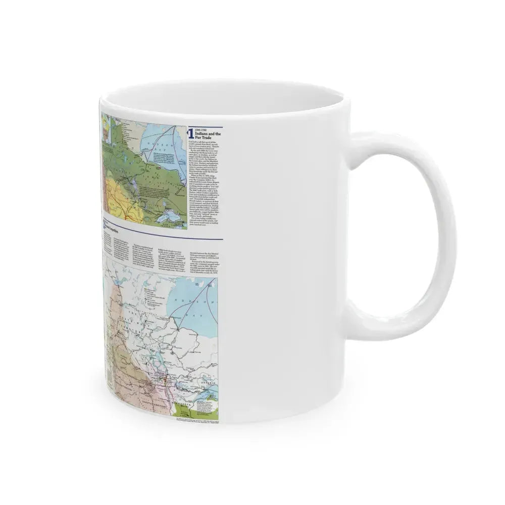 Canada - Prairie Provinces 2 (1995) (Map) White Coffee Mug - Go Mug Yourself
