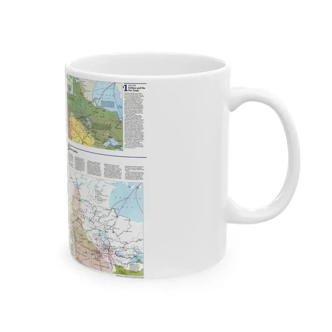 Canada - Prairie Provinces 2 (1995) (Map) White Coffee Mug - Go Mug Yourself