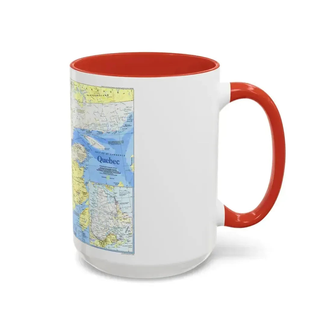 Canada - Quebec 1 (1991) (Map) Accent Coffee Mug - Go Mug Yourself