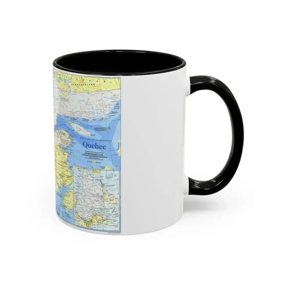 Canada - Quebec 1 (1991) (Map) Accent Coffee Mug - Go Mug Yourself