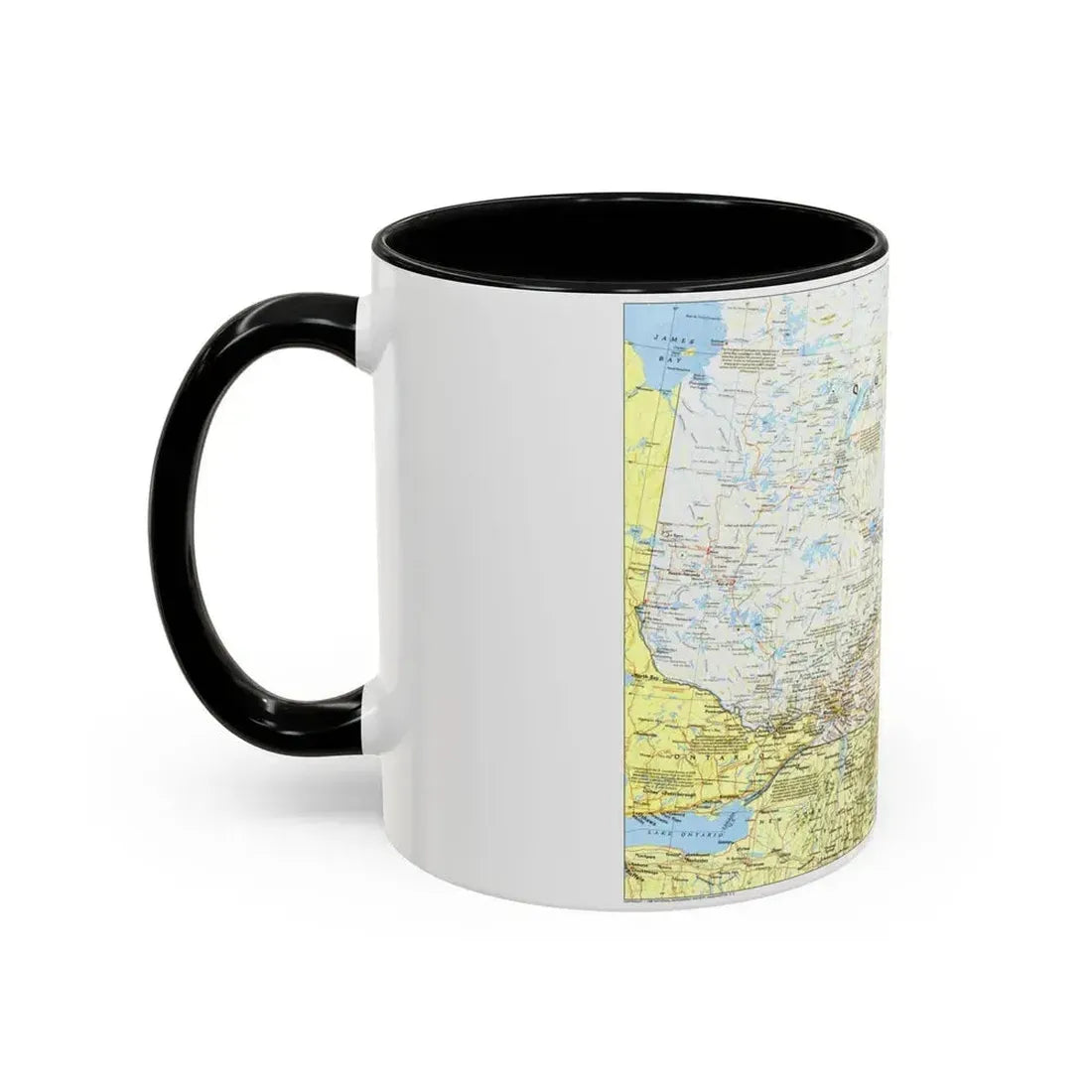 Canada - Quebec 1 (1991) (Map) Accent Coffee Mug - Go Mug Yourself