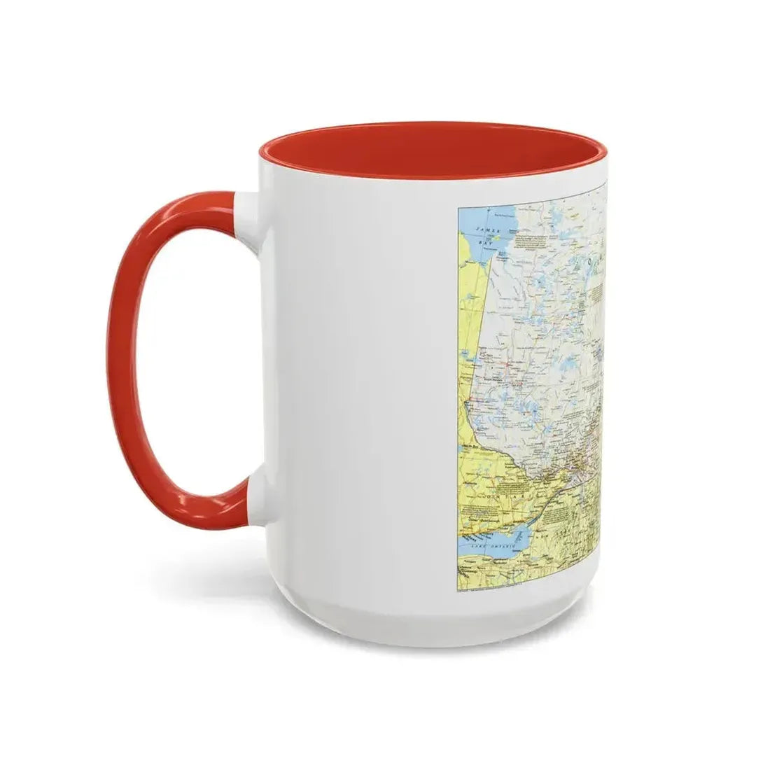 Canada - Quebec 1 (1991) (Map) Accent Coffee Mug - Go Mug Yourself