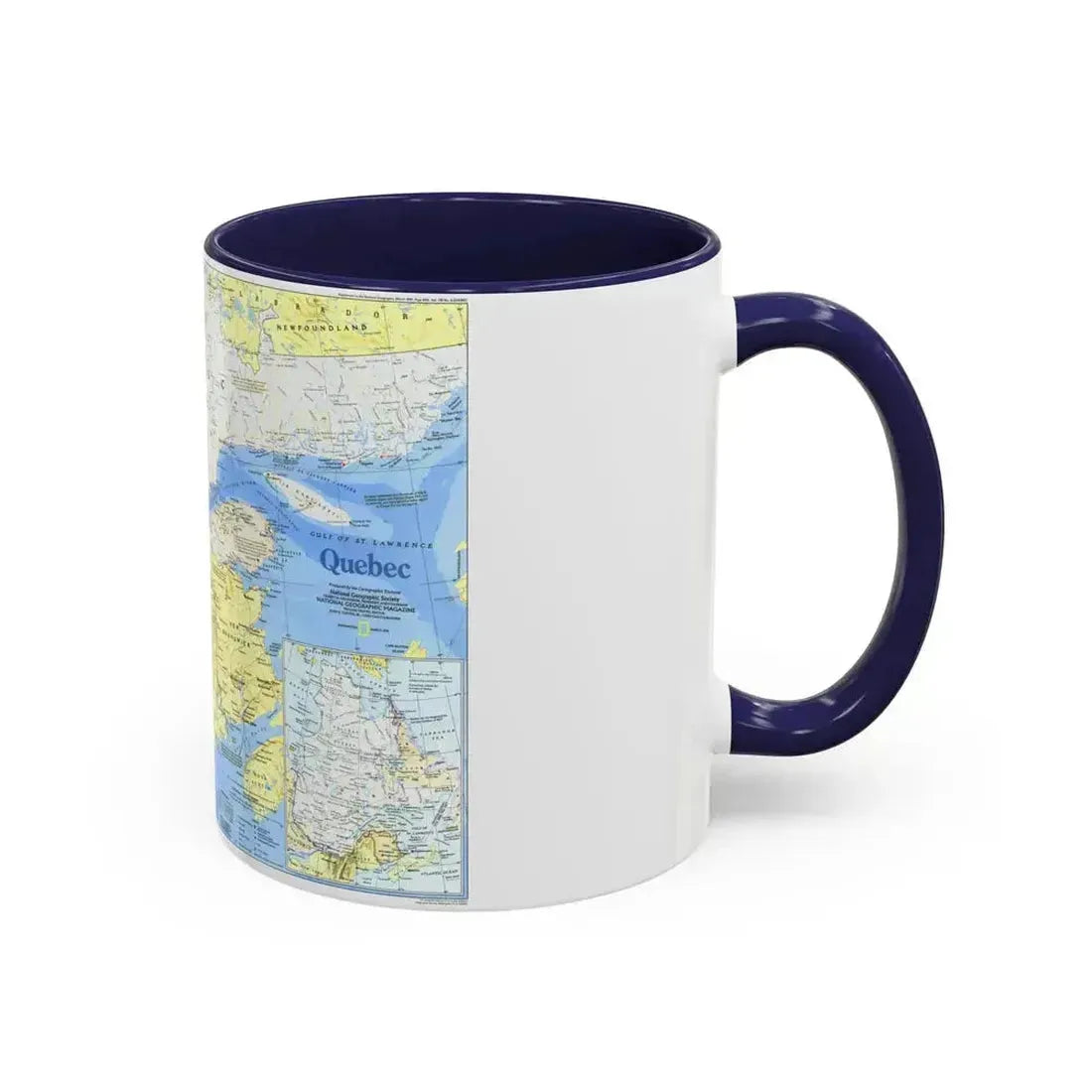 Canada - Quebec 1 (1991) (Map) Accent Coffee Mug - Go Mug Yourself
