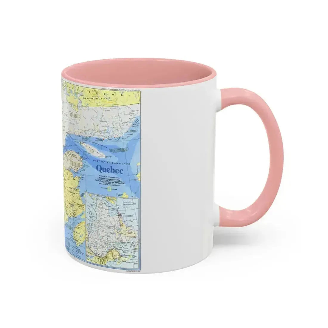 Canada - Quebec 1 (1991) (Map) Accent Coffee Mug - Go Mug Yourself