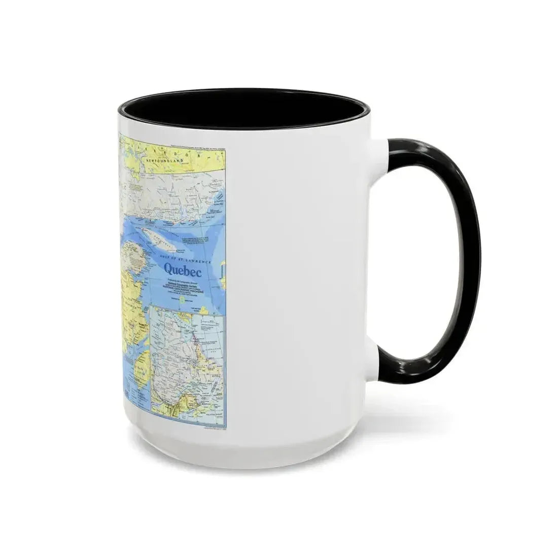 Canada - Quebec 1 (1991) (Map) Accent Coffee Mug - Go Mug Yourself
