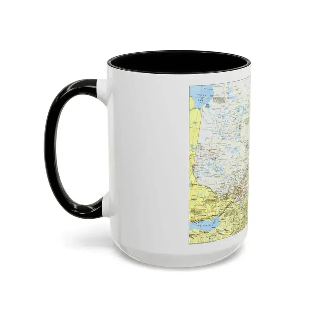 Canada - Quebec 1 (1991) (Map) Accent Coffee Mug - Go Mug Yourself