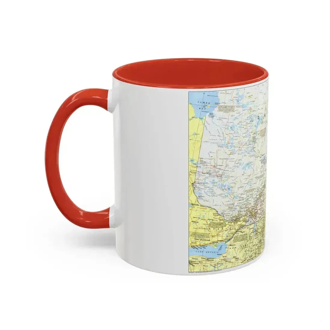 Canada - Quebec 1 (1991) (Map) Accent Coffee Mug - Go Mug Yourself