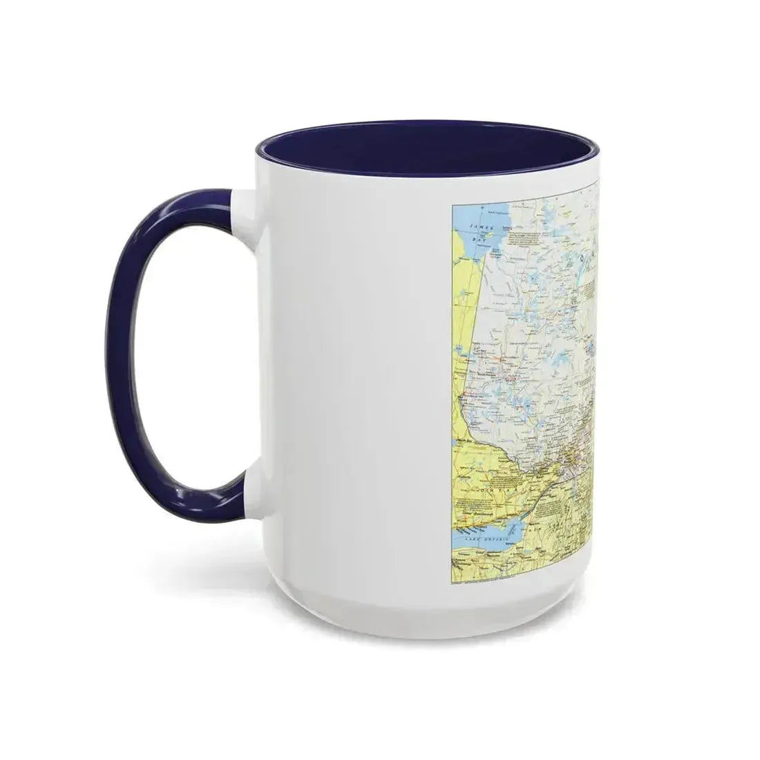 Canada - Quebec 1 (1991) (Map) Accent Coffee Mug - Go Mug Yourself