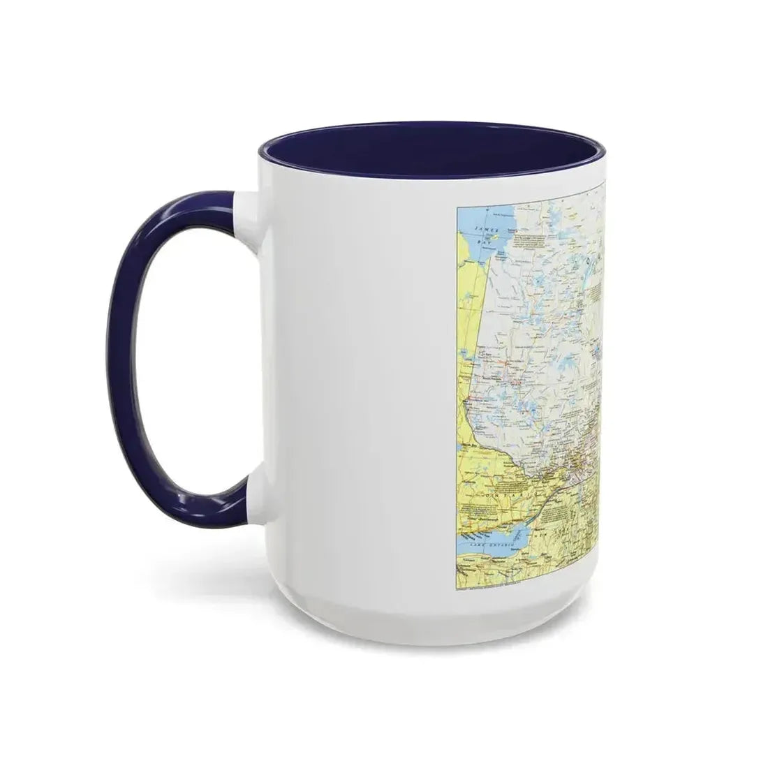 Canada - Quebec 1 (1991) (Map) Accent Coffee Mug - Go Mug Yourself