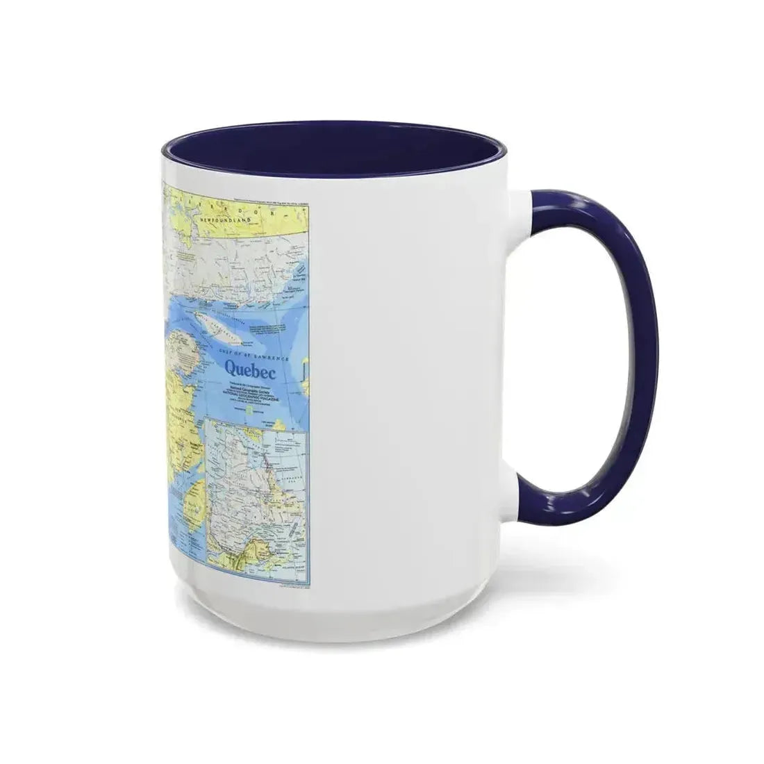 Canada - Quebec 1 (1991) (Map) Accent Coffee Mug - Go Mug Yourself