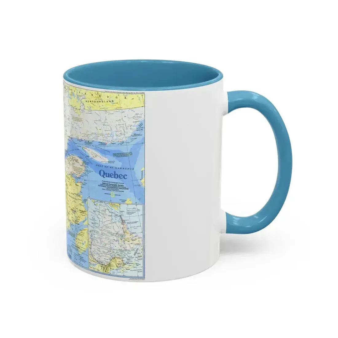 Canada - Quebec 1 (1991) (Map) Accent Coffee Mug - Go Mug Yourself