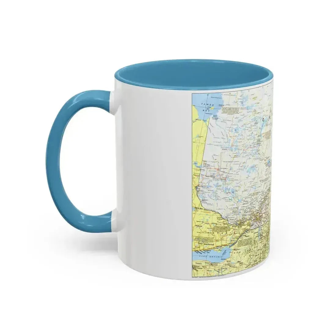 Canada - Quebec 1 (1991) (Map) Accent Coffee Mug - Go Mug Yourself