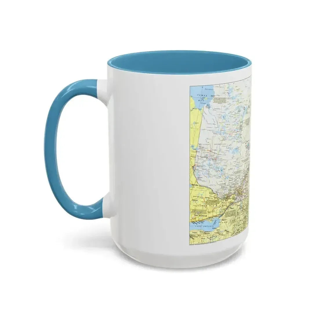 Canada - Quebec 1 (1991) (Map) Accent Coffee Mug - Go Mug Yourself