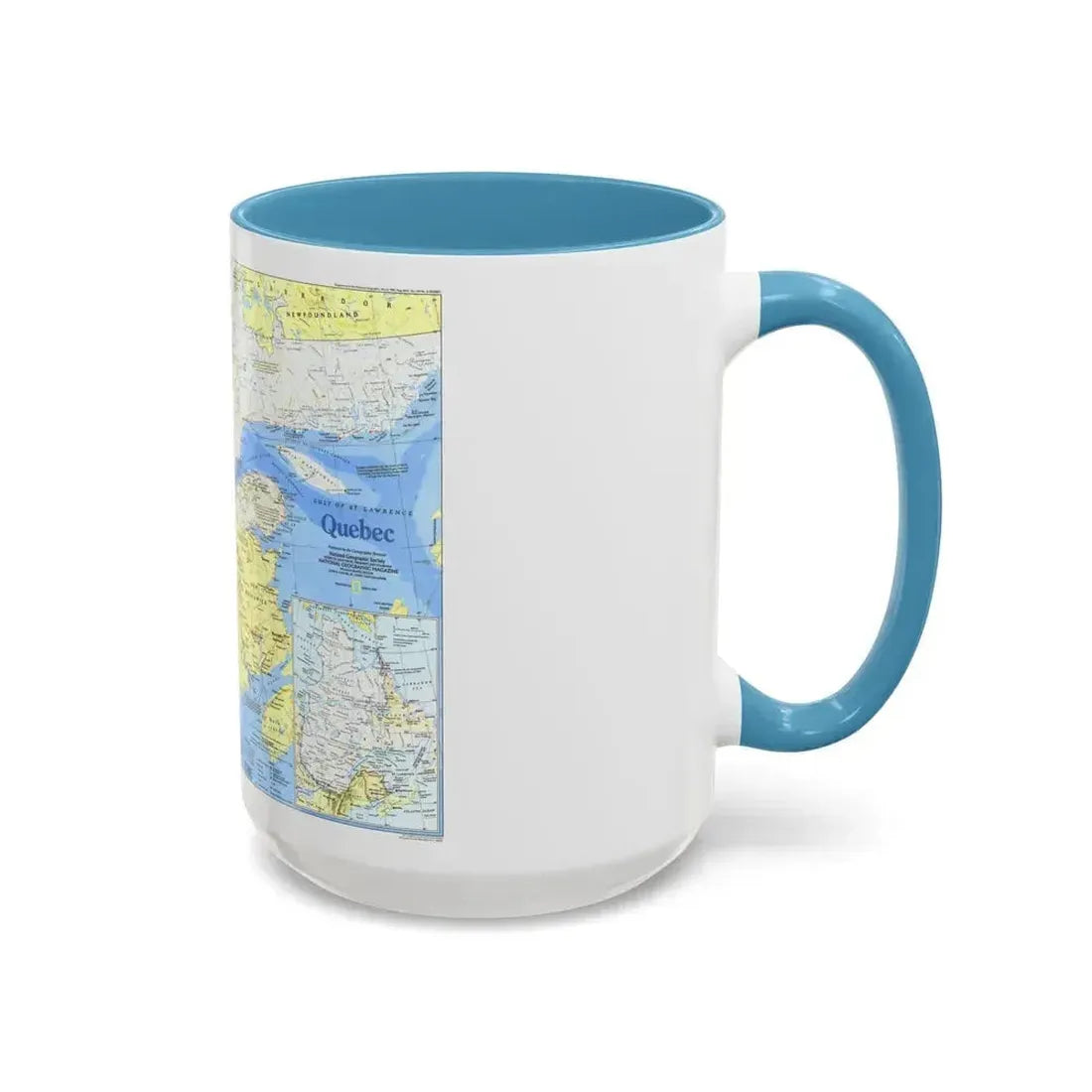 Canada - Quebec 1 (1991) (Map) Accent Coffee Mug - Go Mug Yourself