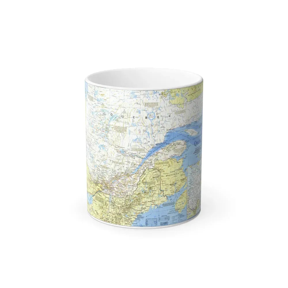 Canada - Quebec 1 (1991) (Map) Color Changing Mug 11oz Default Title 11oz - Go Mug Yourself