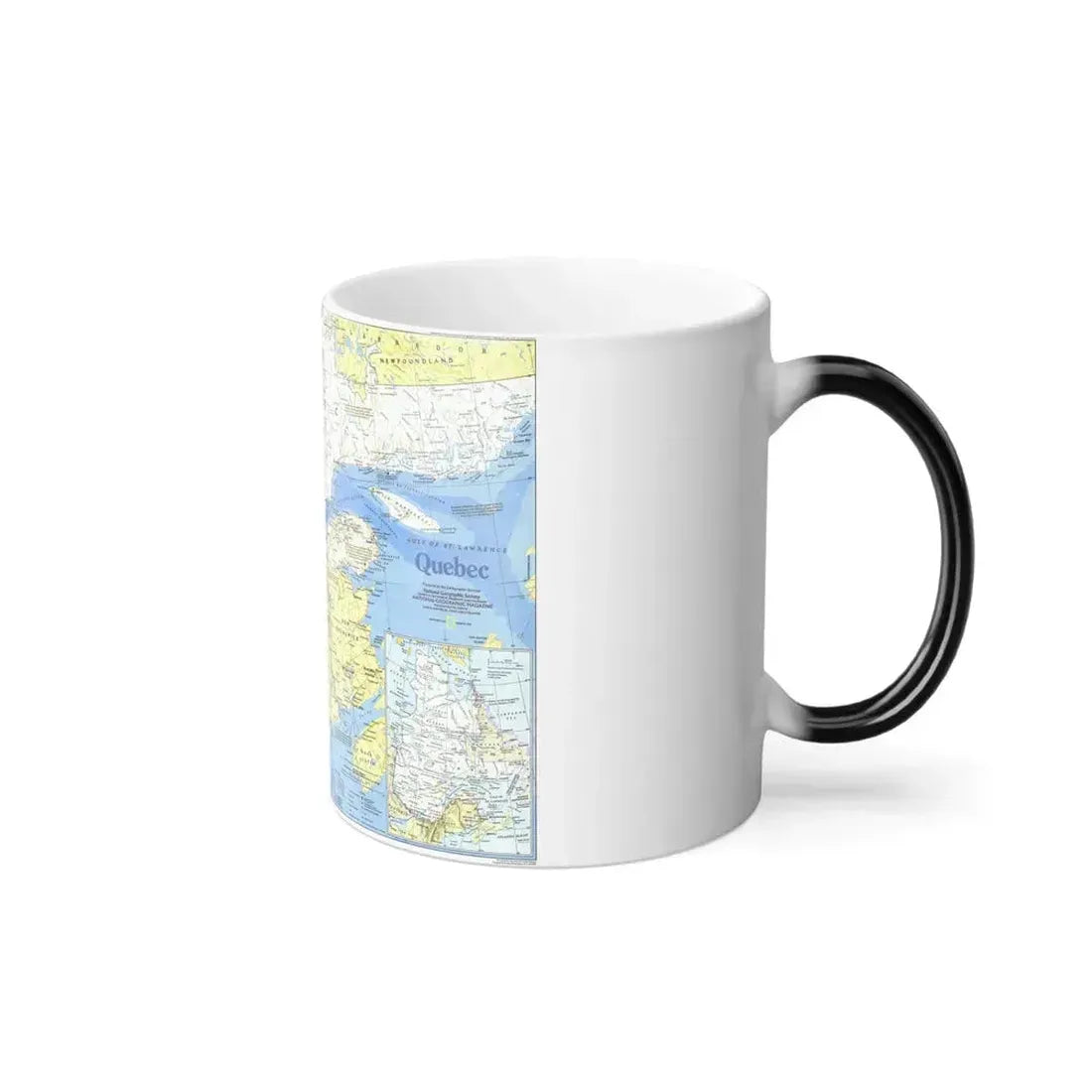 Canada - Quebec 1 (1991) (Map) Color Changing Mug 11oz - Go Mug Yourself