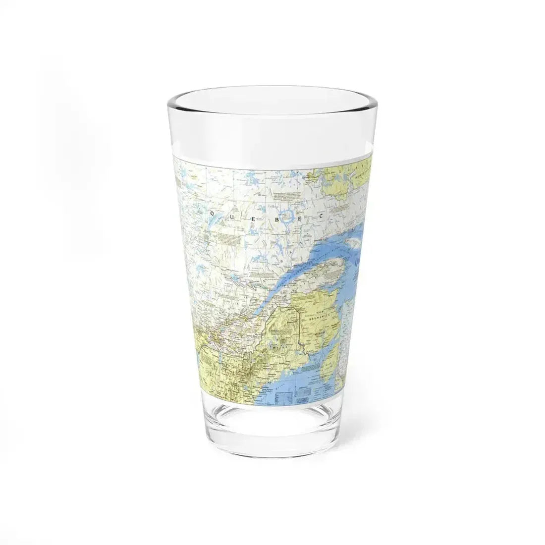 Canada - Quebec 1 (1991) (Map) Pint Glass 16oz 16oz - Go Mug Yourself