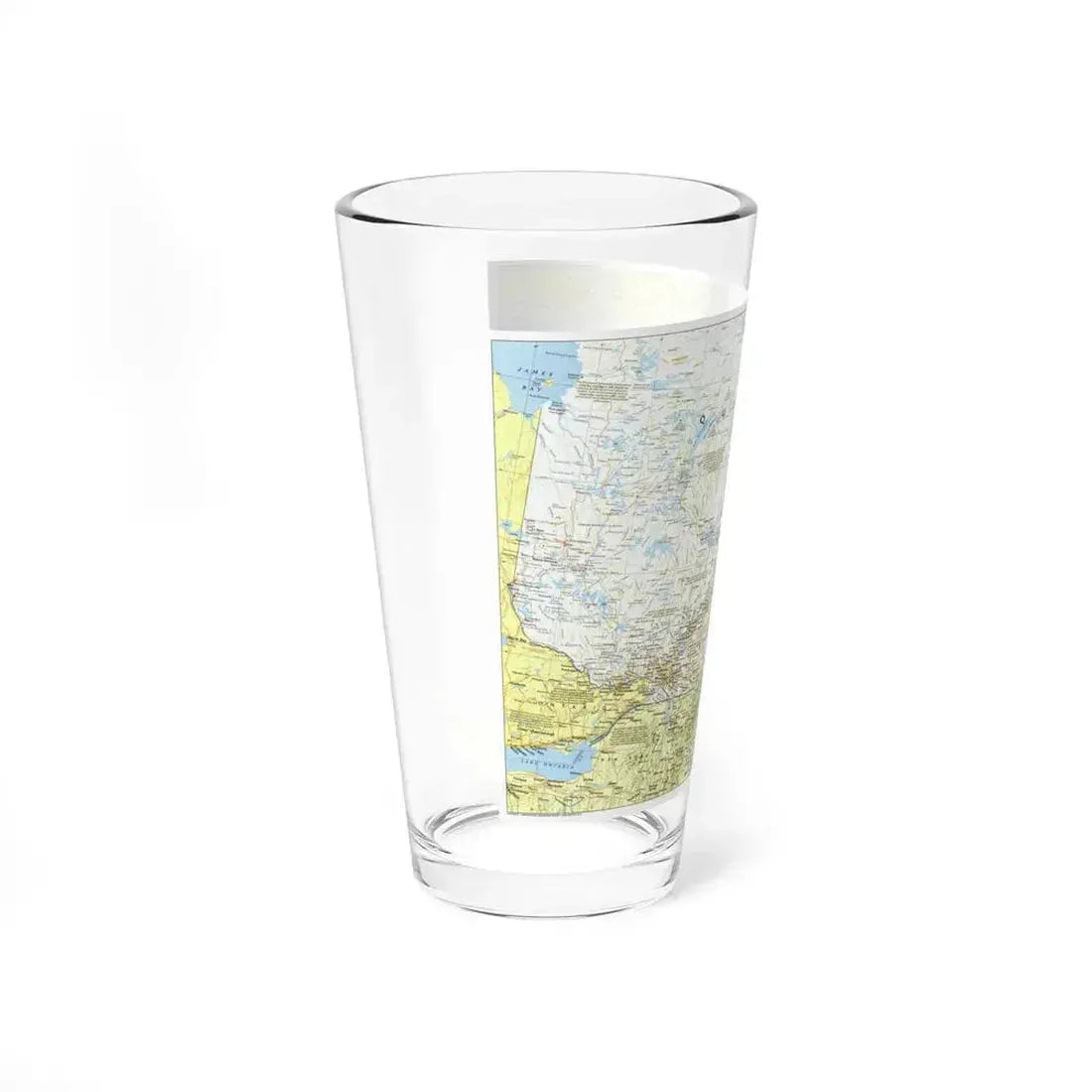 Canada - Quebec 1 (1991) (Map) Pint Glass 16oz - Go Mug Yourself
