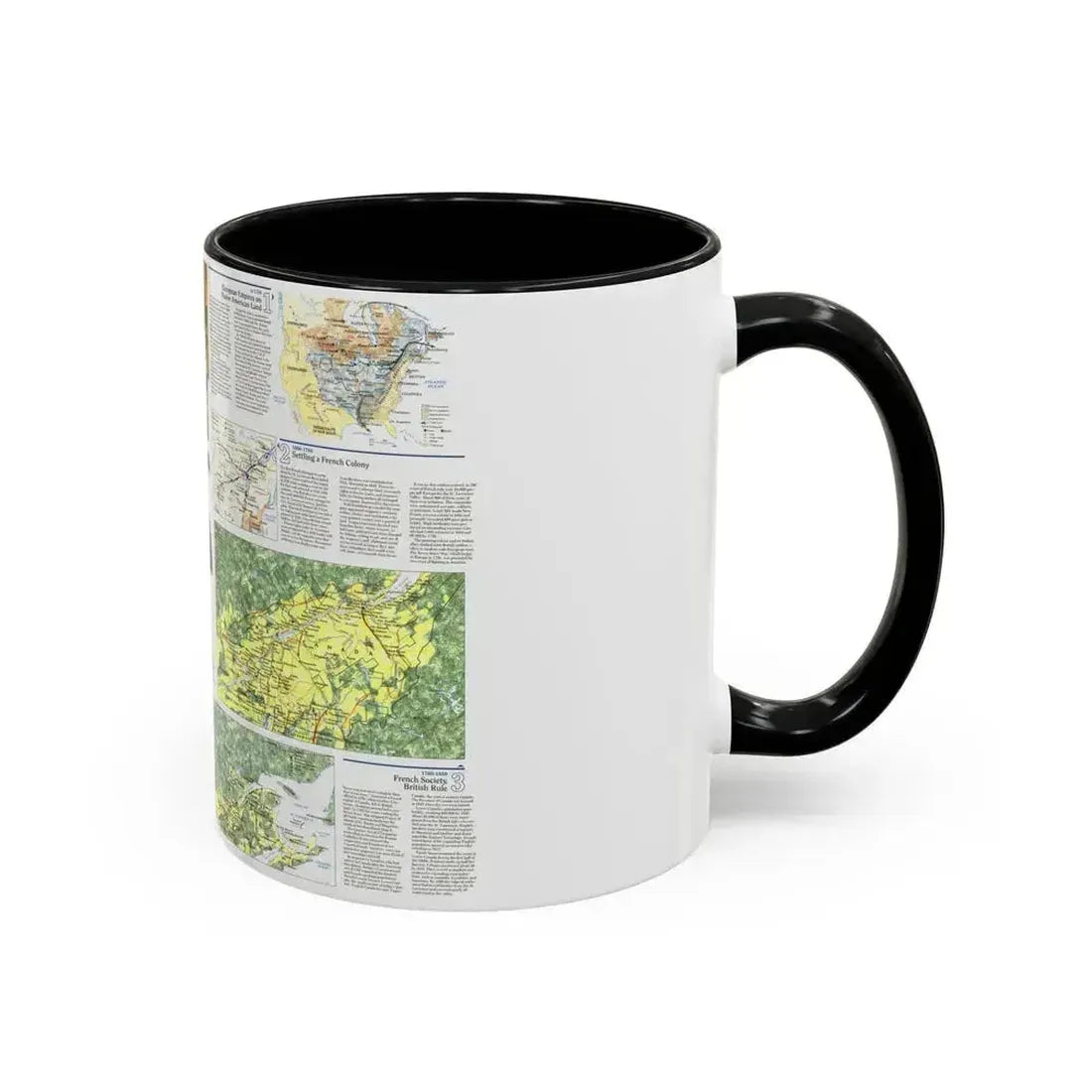 Canada - Quebec 2 (1991) (Map) Accent Coffee Mug - Go Mug Yourself