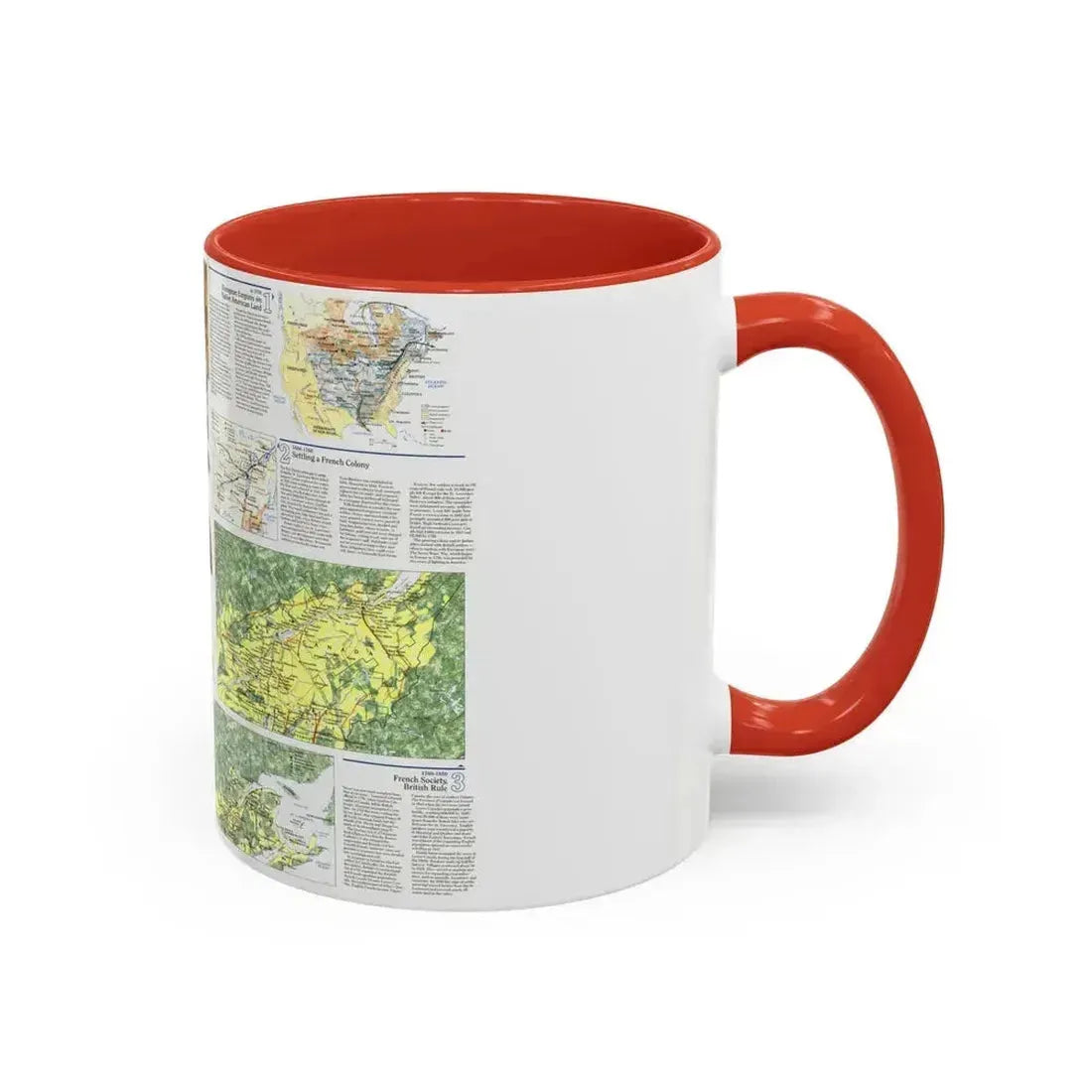 Canada - Quebec 2 (1991) (Map) Accent Coffee Mug - Go Mug Yourself