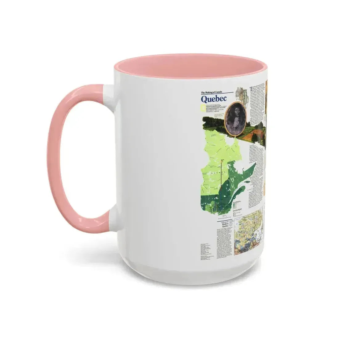 Canada - Quebec 2 (1991) (Map) Accent Coffee Mug - Go Mug Yourself