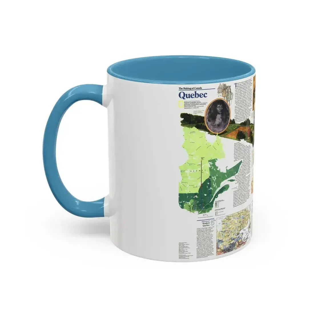 Canada - Quebec 2 (1991) (Map) Accent Coffee Mug - Go Mug Yourself