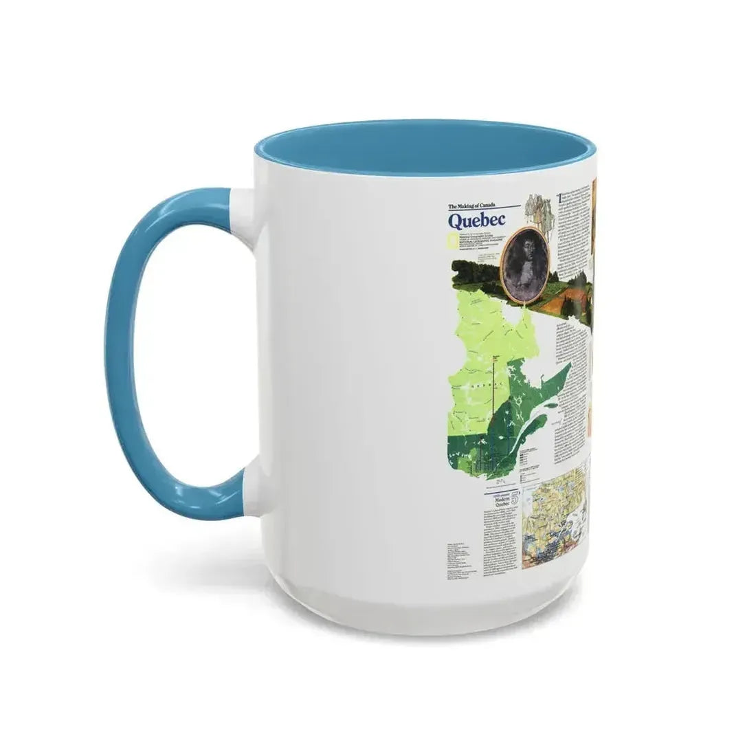 Canada - Quebec 2 (1991) (Map) Accent Coffee Mug - Go Mug Yourself