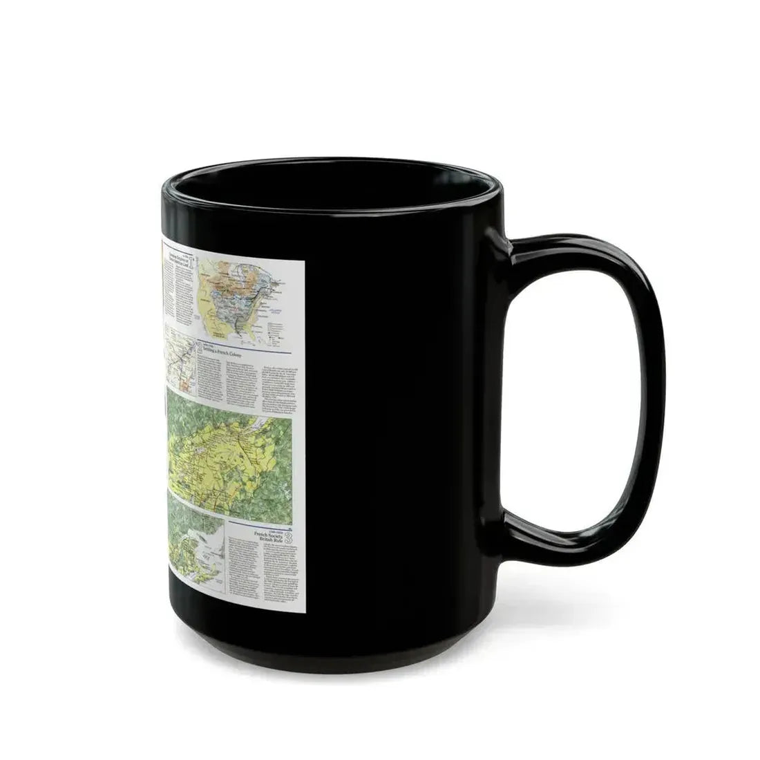 Canada - Quebec 2 (1991) (Map) Black Coffee Mug - Go Mug Yourself