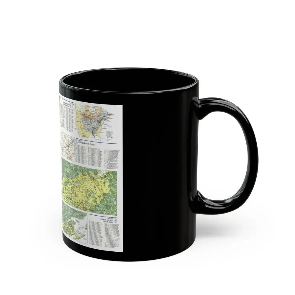 Canada - Quebec 2 (1991) (Map) Black Coffee Mug - Go Mug Yourself