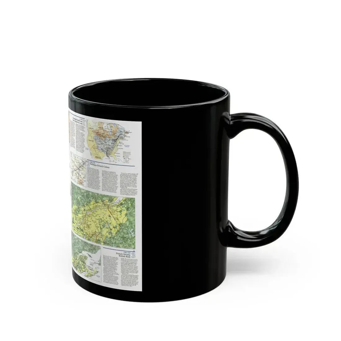Canada - Quebec 2 (1991) (Map) Black Coffee Mug - Go Mug Yourself