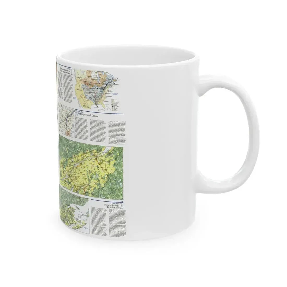 Canada - Quebec 2 (1991) (Map) White Coffee Mug - Go Mug Yourself
