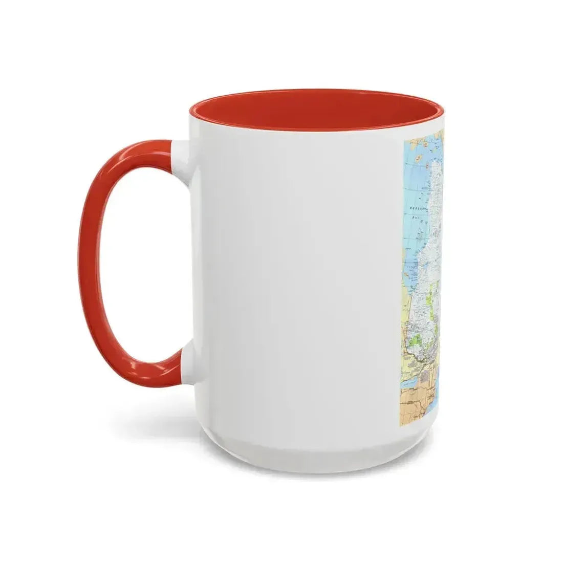 Canada - Quebec & Newfoundland (1980) (Map) Accent Coffee Mug - Go Mug Yourself