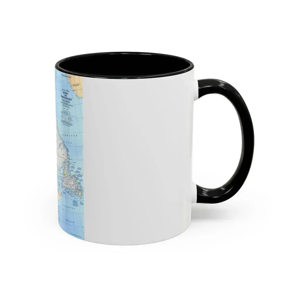 Canada - Quebec & Newfoundland (1980) (Map) Accent Coffee Mug - Go Mug Yourself