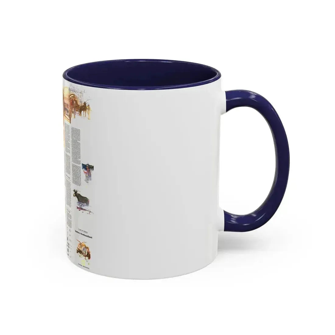 Canada - Quebec-Newfoundland (1980) (Map) Accent Coffee Mug - Go Mug Yourself