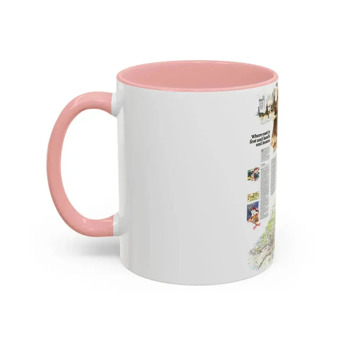 Canada - Quebec-Newfoundland (1980) (Map) Accent Coffee Mug - Go Mug Yourself