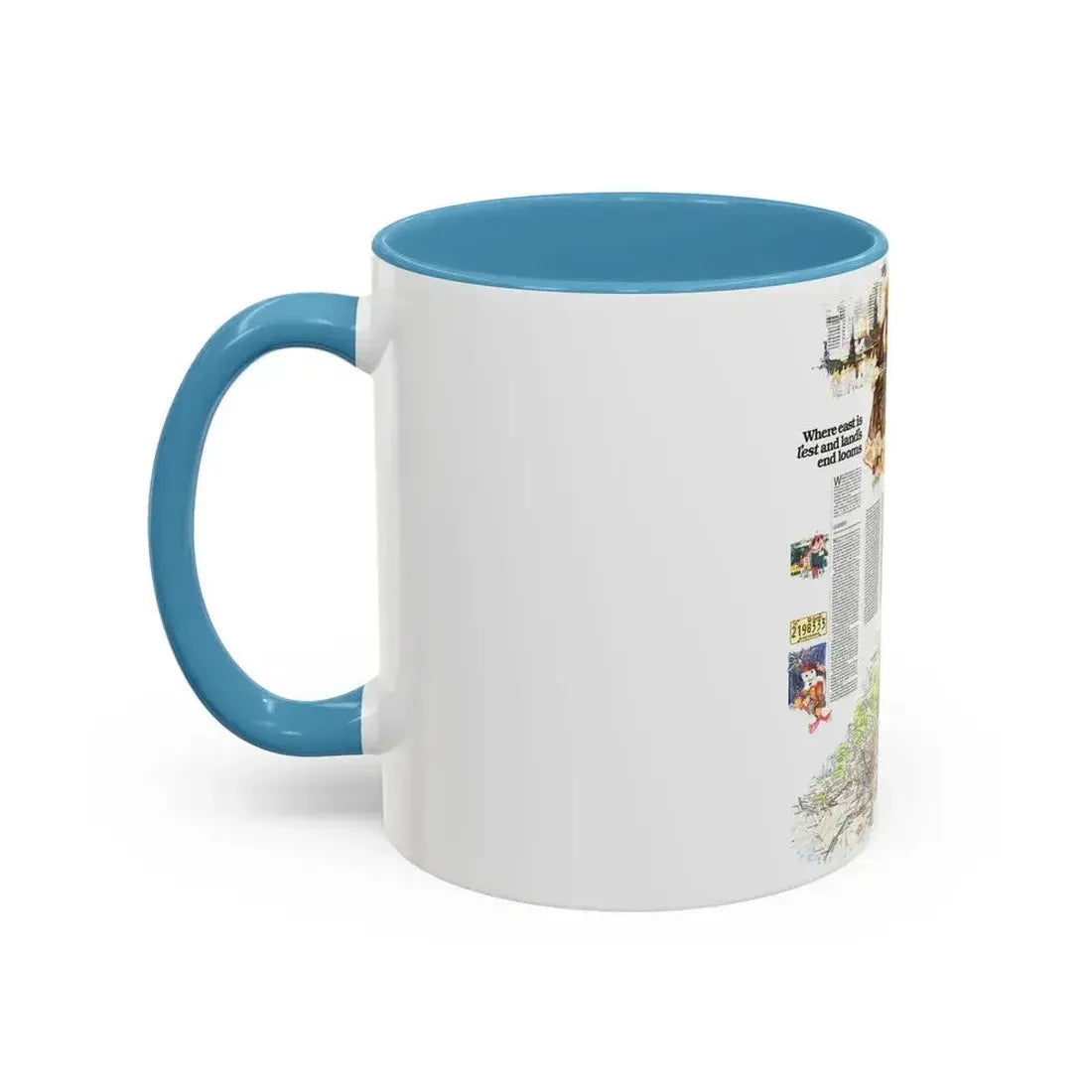 Canada - Quebec-Newfoundland (1980) (Map) Accent Coffee Mug - Go Mug Yourself