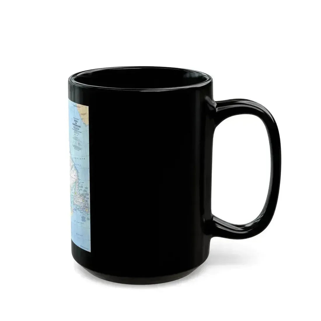 Canada - Quebec & Newfoundland (1980) (Map) Black Coffee Mug - Go Mug Yourself
