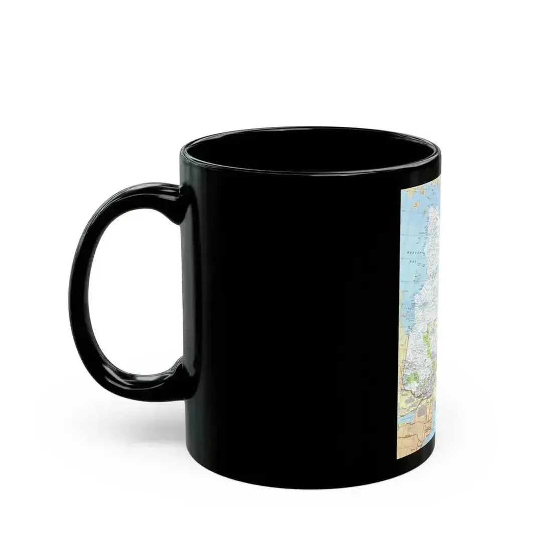 Canada - Quebec & Newfoundland (1980) (Map) Black Coffee Mug - Go Mug Yourself