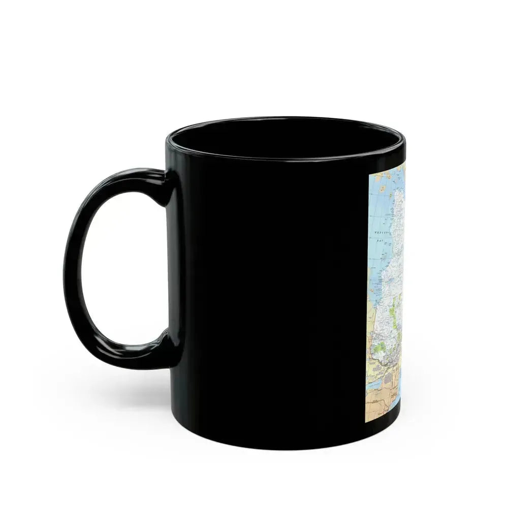 Canada - Quebec & Newfoundland (1980) (Map) Black Coffee Mug - Go Mug Yourself