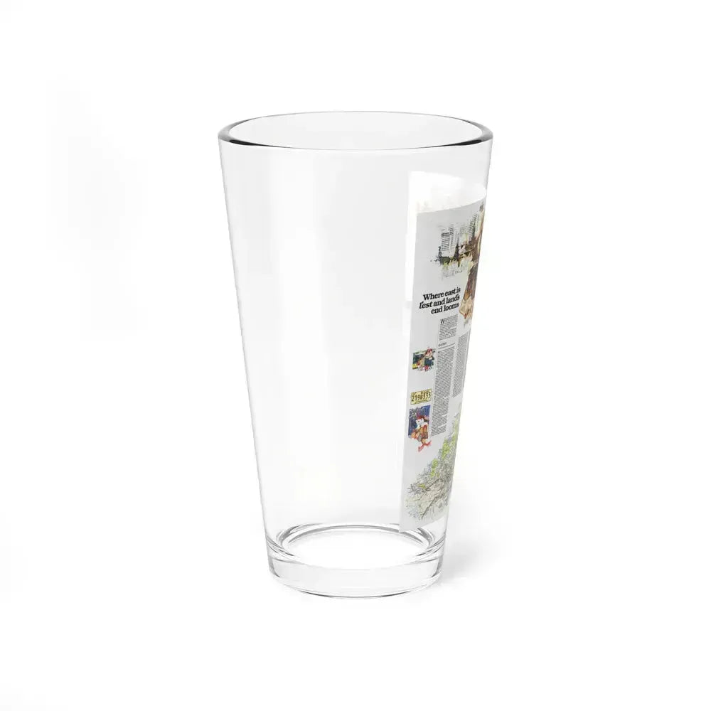 Canada - Quebec-Newfoundland (1980) (Map) Pint Glass 16oz - Go Mug Yourself