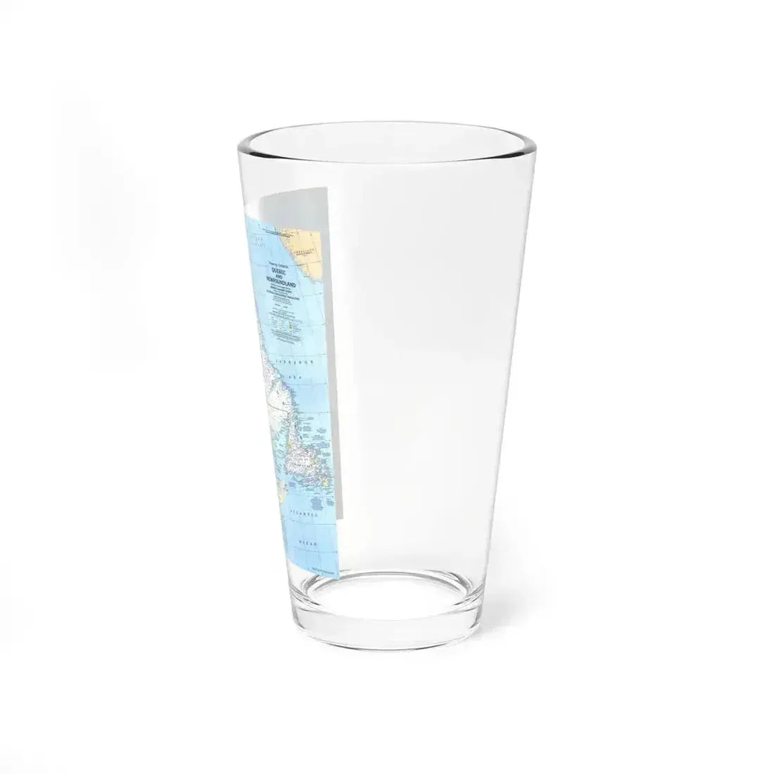 Canada - Quebec & Newfoundland (1980) (Map) Pint Glass 16oz - Go Mug Yourself