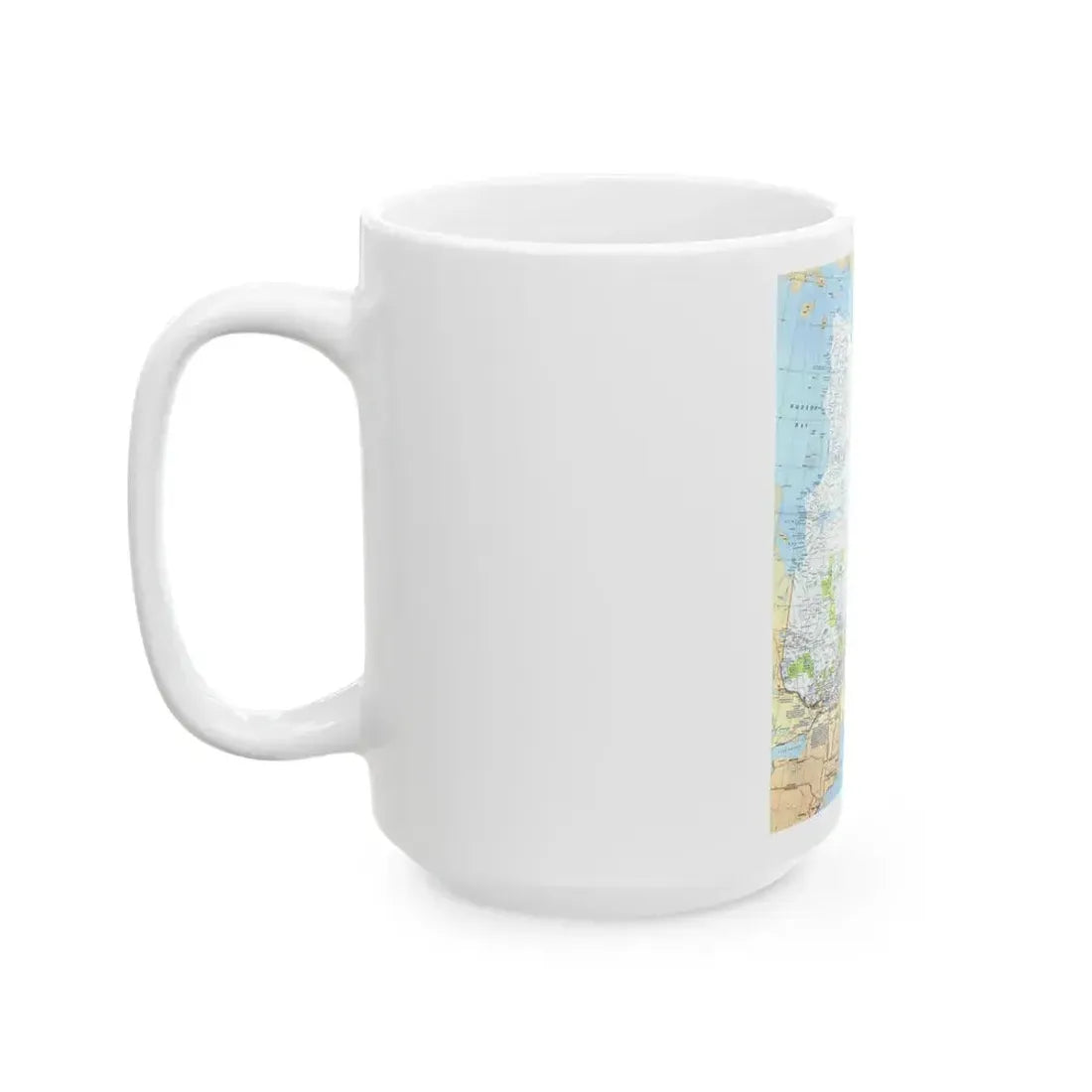 Canada - Quebec & Newfoundland (1980) (Map) White Coffee Mug - Go Mug Yourself