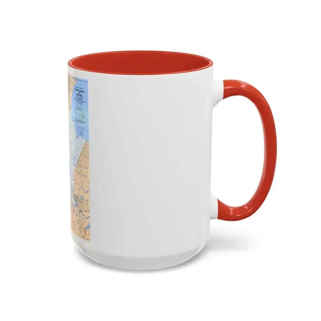 Canada - Saskatchewan & Manitoba (1979) (Map) Accent Coffee Mug - Go Mug Yourself